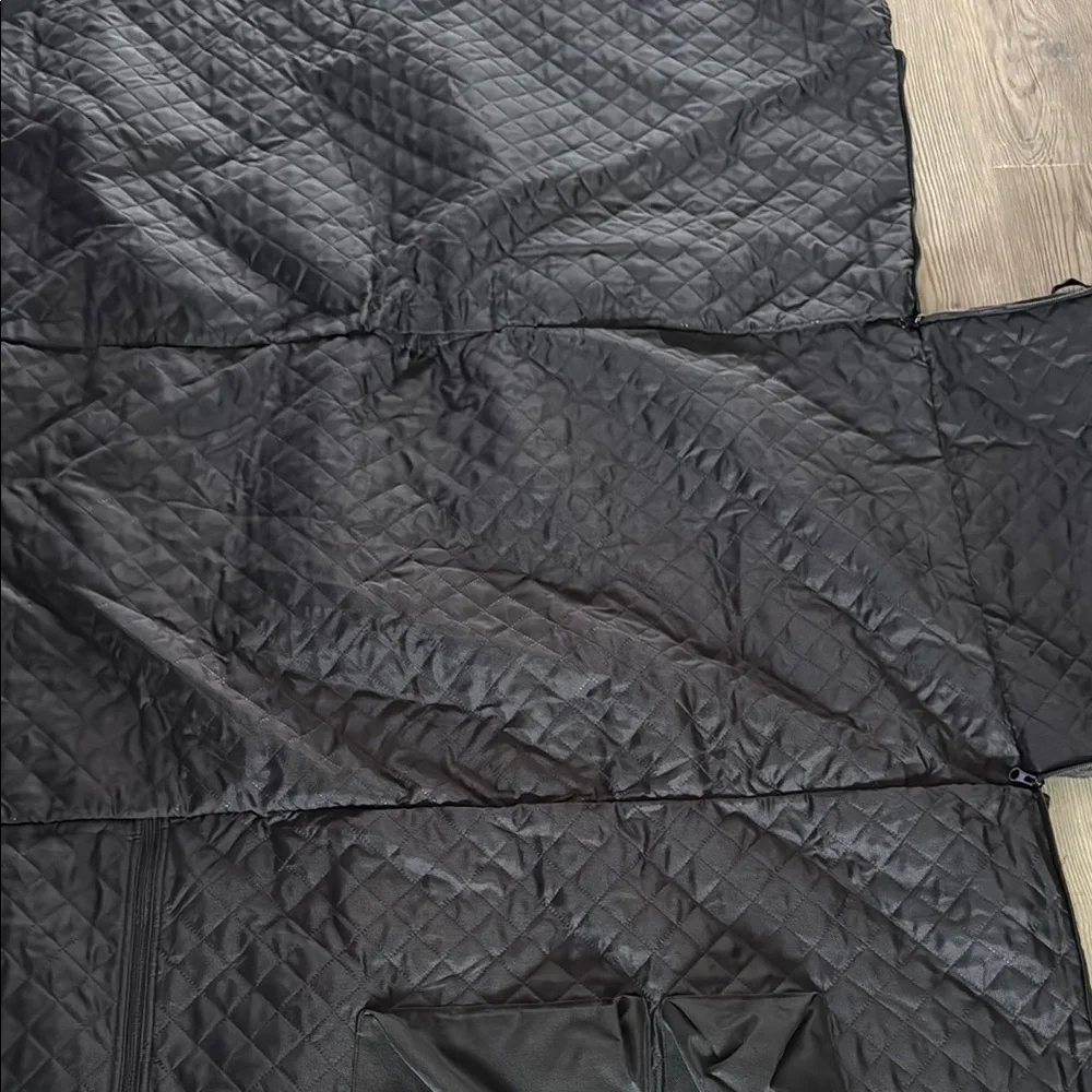 Black Quilted Dog Car Seat Cover